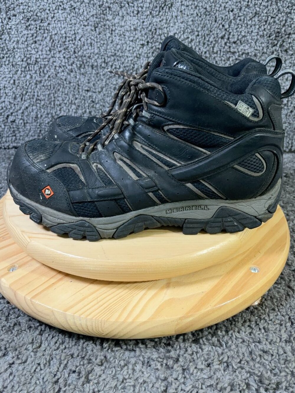 Merrell Moab Vertex Mid Work Boots Mens Size 13 Wide Composite Toe Waterproof